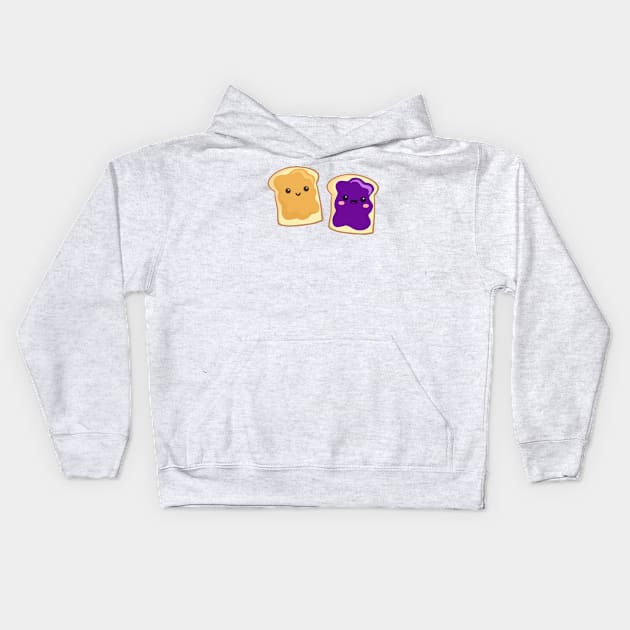 pbj (grape) Kids Hoodie by mystudiocreate